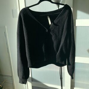 The Group Babaton - Size S (Small) - Black four-button cardigan gently worn